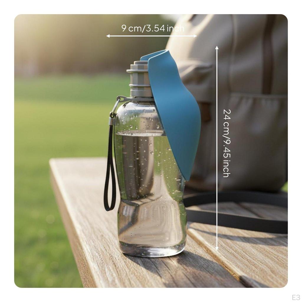 Portable Dog Water Bottle Large Capacity Outdoor for Dogs Foldable Top Design