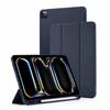 Tri-Fold Stand Soft Touch Smart Wake/Sleep Tablet Cover With Pencil Slot For iPad Mini 2024 / 2021, Anti-Drop PU Silicone Protective Case