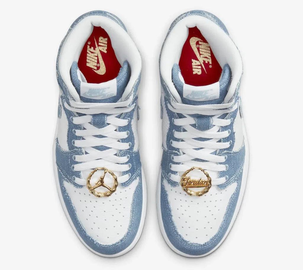 DM9036-104 Nike Air Jordan 1 High OG "Denim" (Women's)