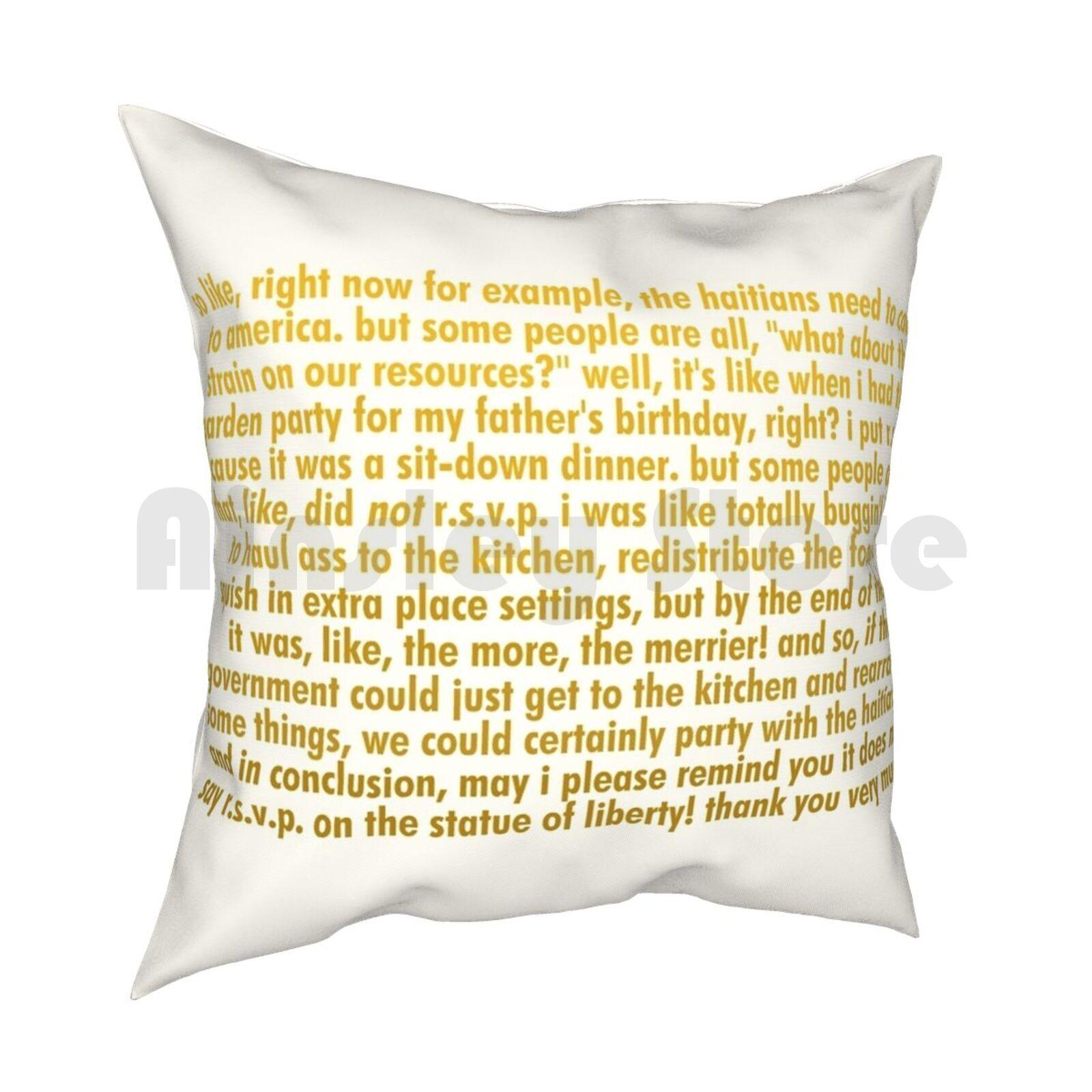 Clueless QuoteChers Haiti Speech Pillow Case Printed Home Soft Throw Pillow Cher Cher Horowitz Clueless Alicia 30x30cm 12x12in