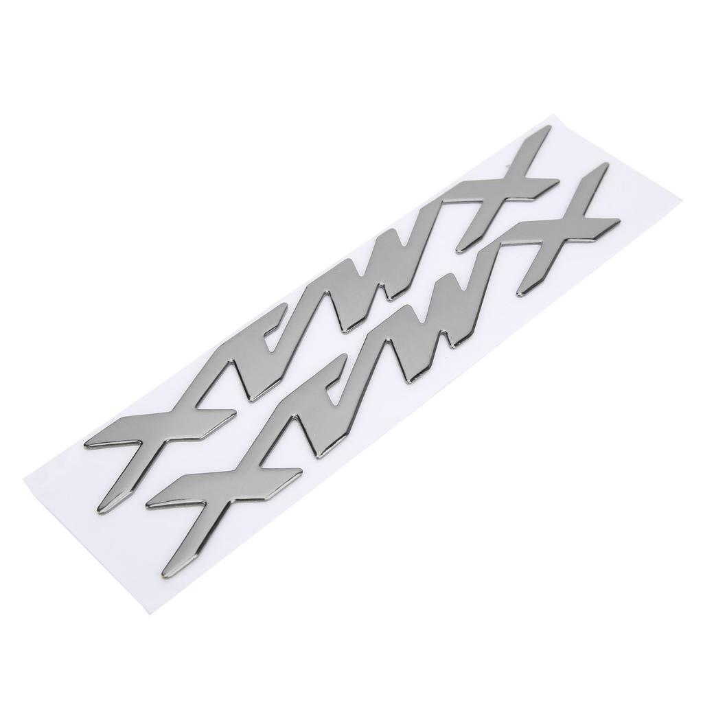 Par Motorcykelemblemklistermärken 3-dimensionella Dekaler för XMAX XMAX 125 250 400(Gul )
