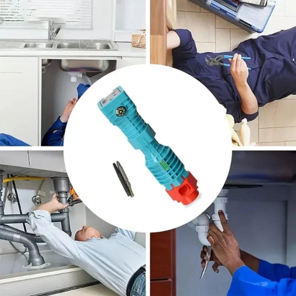 Anti-Slip Handle Bathroom Sink Wrench Set Plumbing Maintenance Hardware  Bathroom