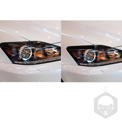 Para Lexus IS250 300 2006 2007 2008 2009 2010 11 12 Acessórios Carro Plástico Preto Lâmpada Interna Sobrancelha Acabamento Adesivo