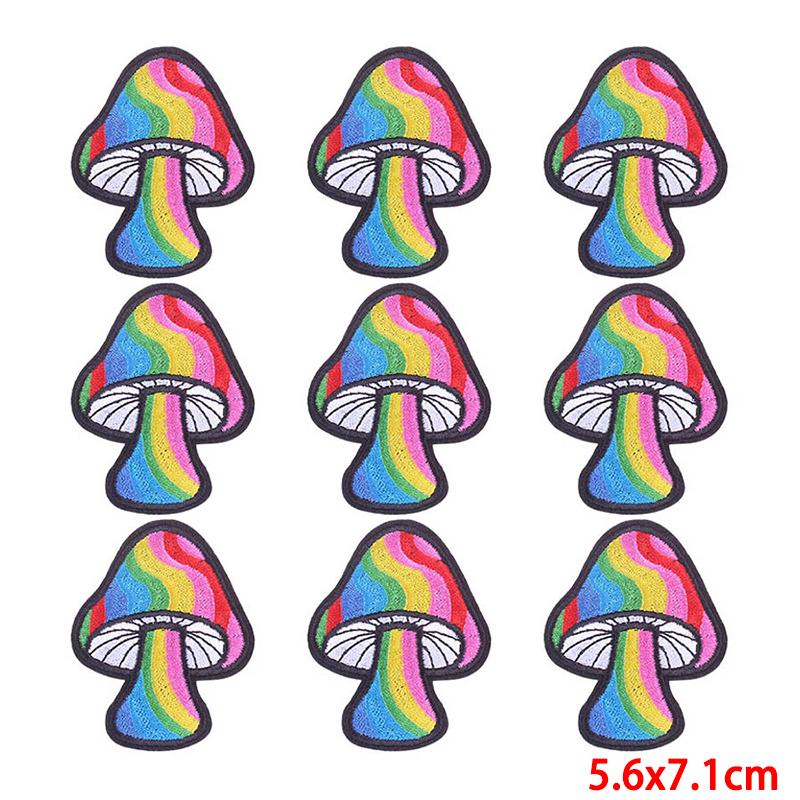 10 Pcs/lot Embroidery Patch Iron On Patches For Clothing Patches On Clothes Jackets Decor Applique Sew Supplies