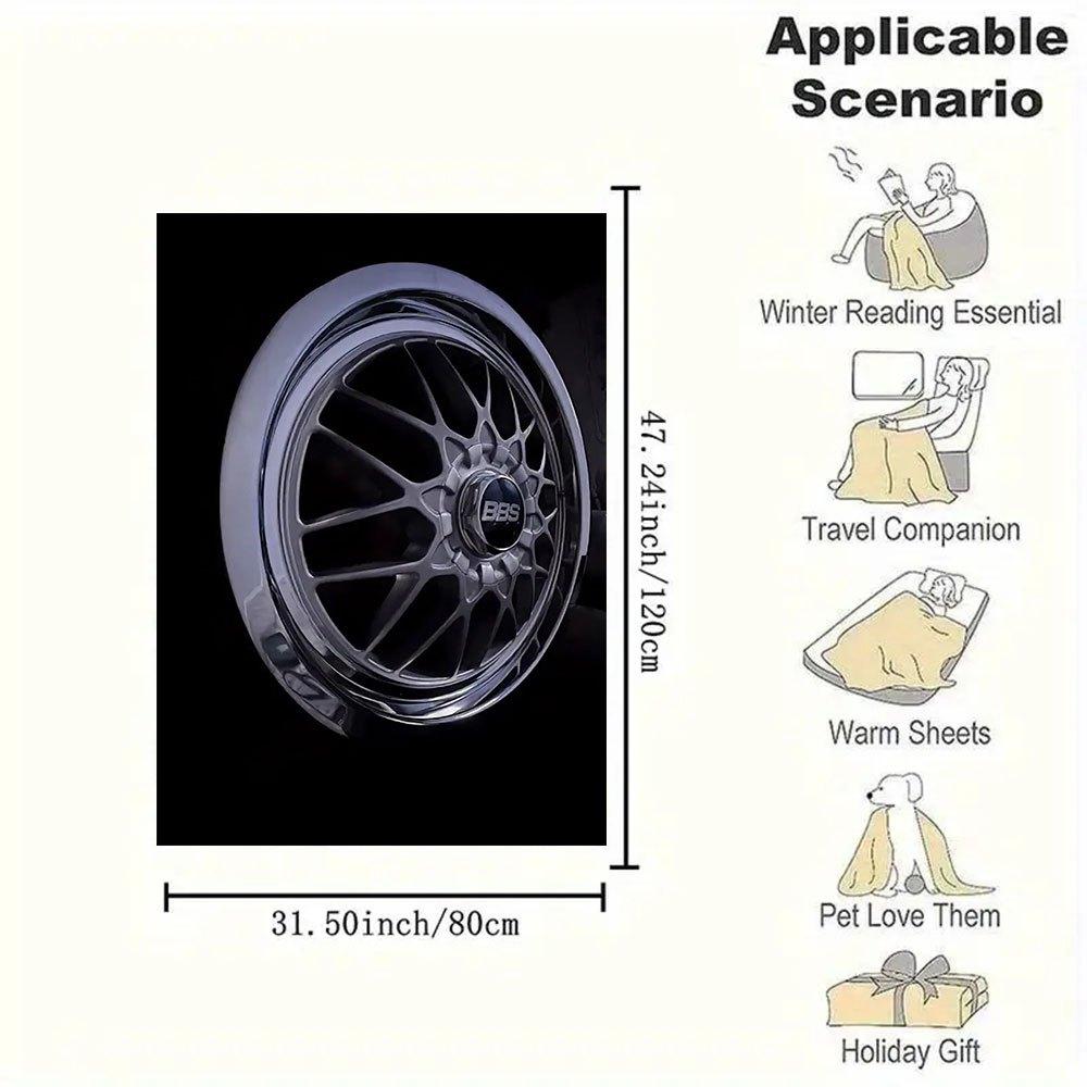 BBS Racing Wheels - Lightweight & High PerformanceBlanket Flannel Throw Blanket for Sofa, Bed, Travel, Camping, Office, Couch, Chair, And Be