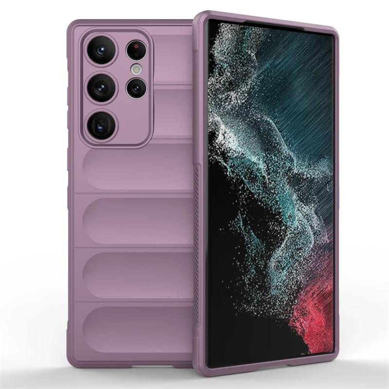 Pro Samsung Galaxy S22 S23 Plus S22 S23 Ultra S21 S23 FE 5g zadní kryt telefon pouzdro z tekutého silikonu proti pádu nárazuvzdorné Coque
