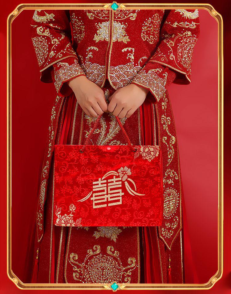 Large Red Wedding Gift Envelope – Elegant Engagement/Betrothal Money Bag