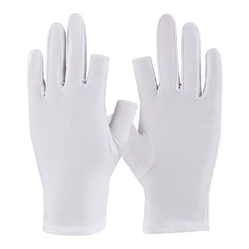 Half-finger Gloves Anti-ultraviolet Driving Gloves Summer Thin Semi-Finger Stretch Ice Silk Sunscreen Gloves