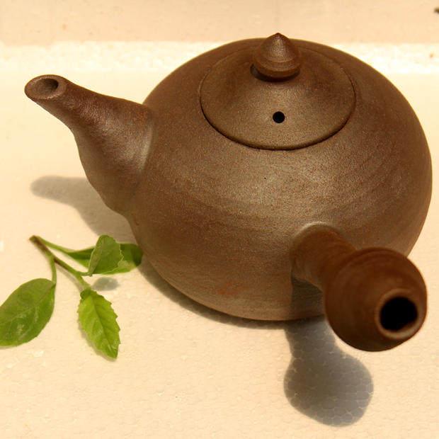 Sand Tiao Zini Red Clay Electric Teapot - Short Spout Kyusu for Tea Brewing Ceremony