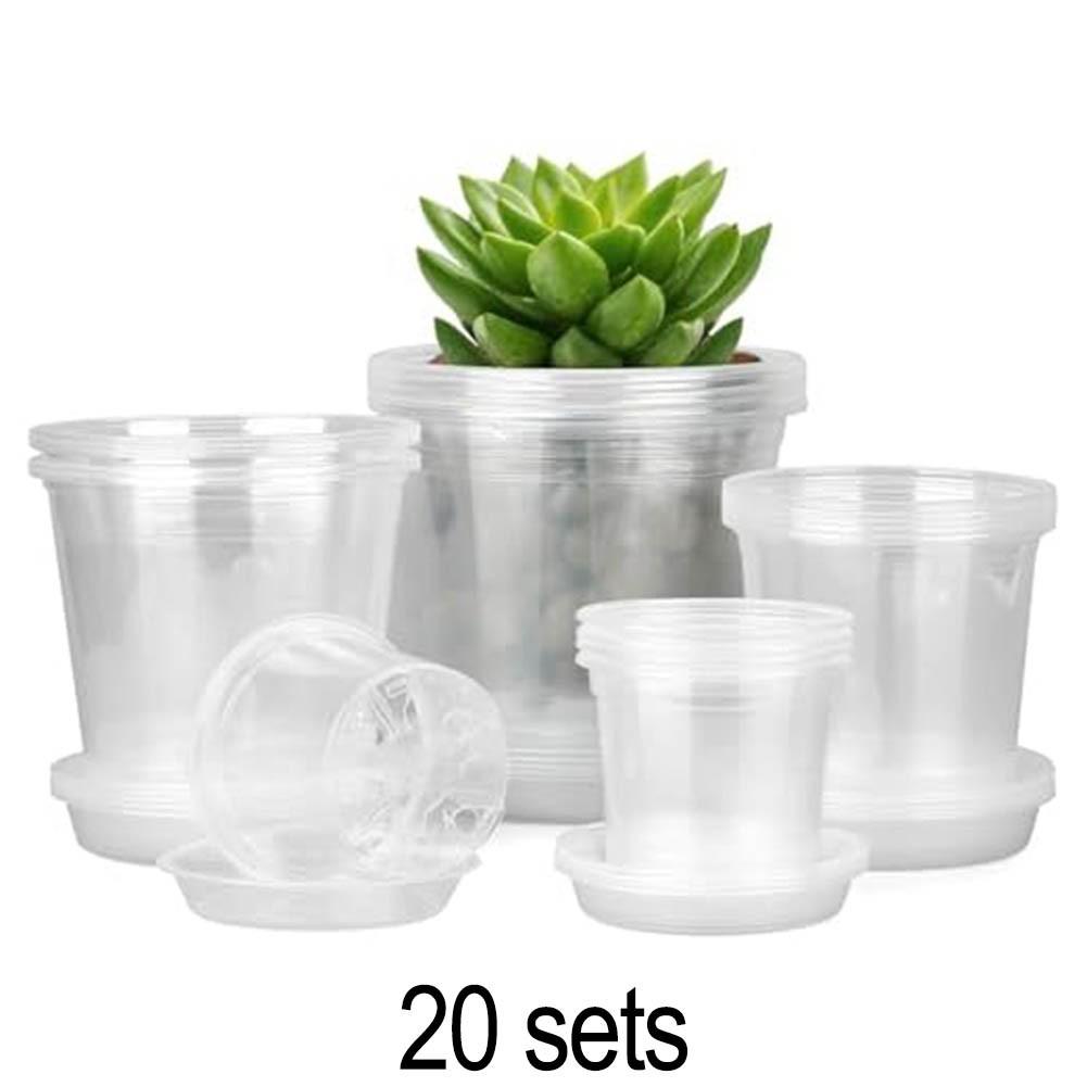 

4/5/6/7 дюймов прозрачный горшок для рассады с дренажным отверстием прозрачный горшок для посадки