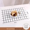 OEING Wegwerp PE Zwart & Wit Ruit Placemats