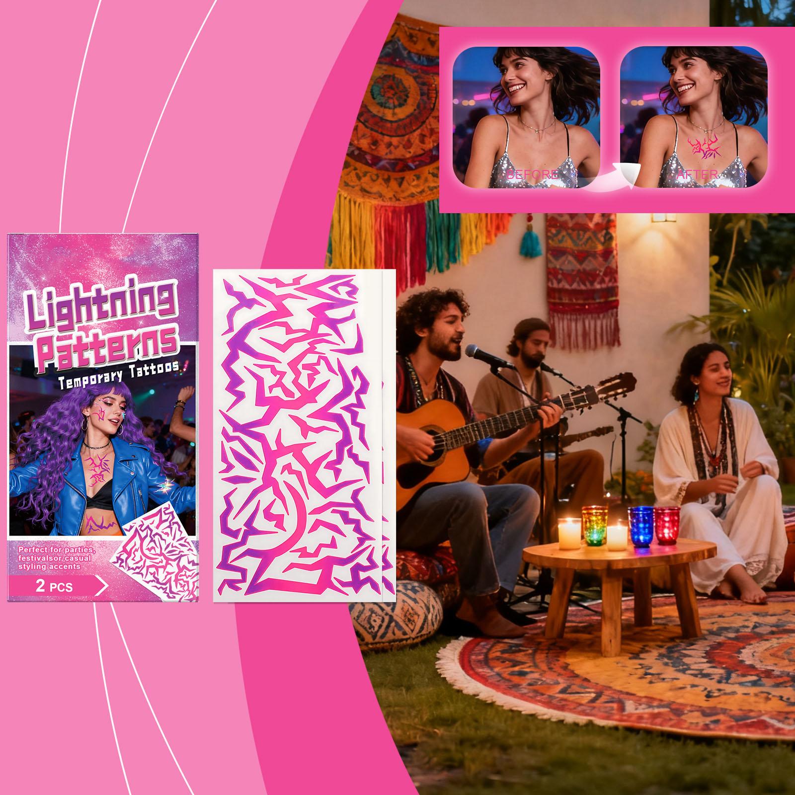 

Pattern Temporary Stickers For Parties And Festivals Create A Personalized Makeup Look. Temporary Stickers For Party Balls And Festival Atmospheres. One Size розовый