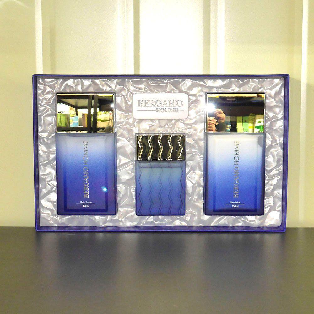Homme RCMZFCTE Men s Cosmetics Skincare Blue Basic 3-piece Set