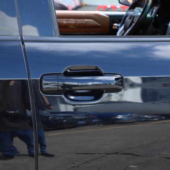 Glossy Black Car Door Grab Handle Cover For Toyota Tundra Sequoia 2007-21