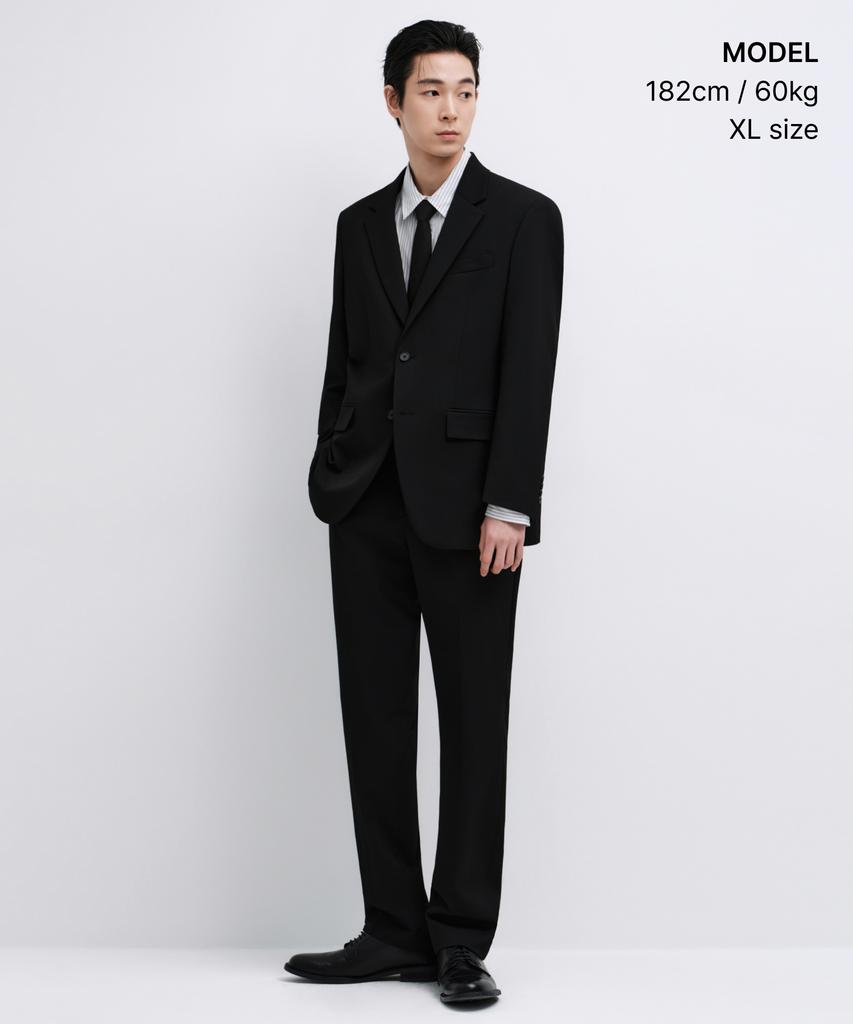 Musinsa Standard Relaxed Basic Blazer [Black]