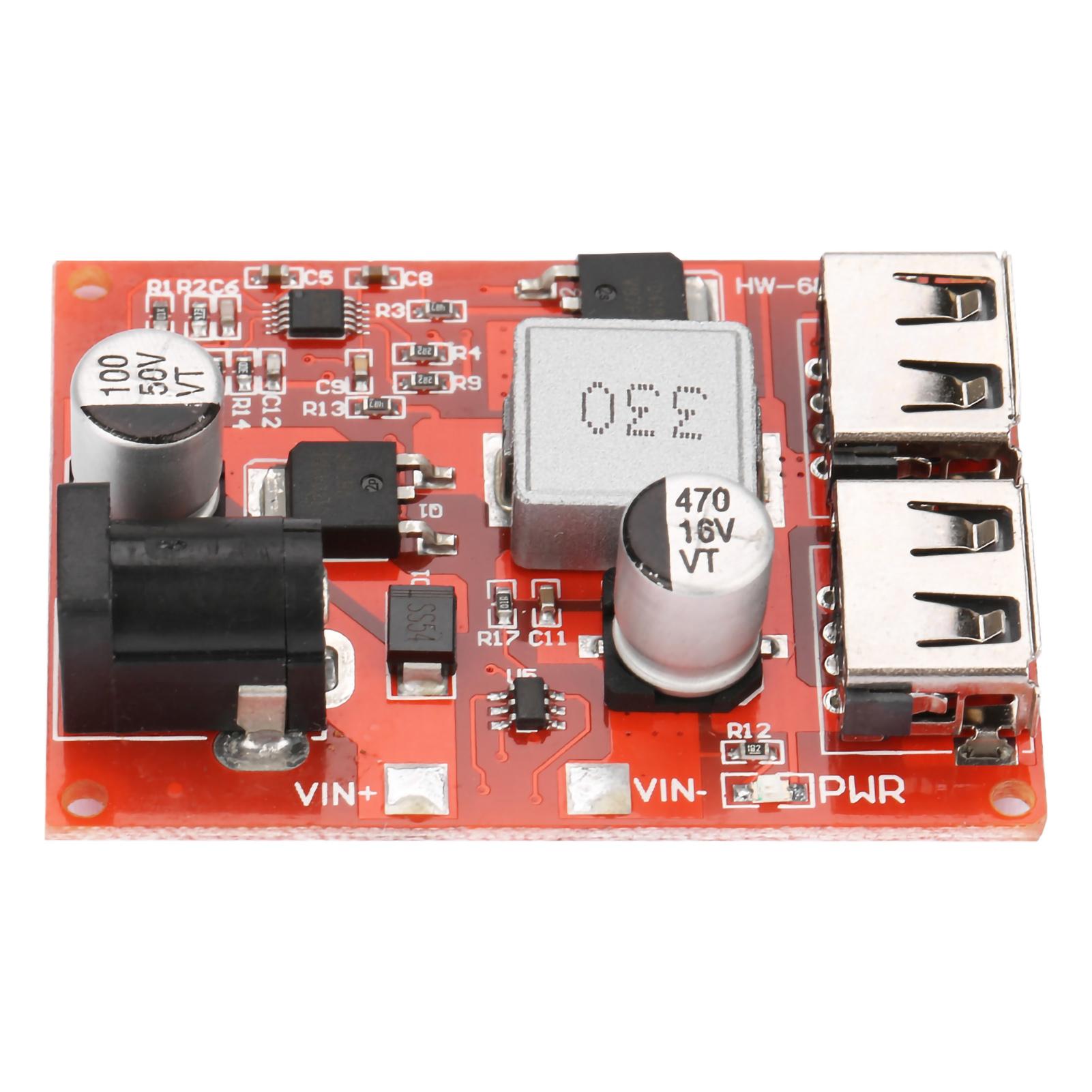 

Double USB Port 6-40V Step down 5V Voltage Stabilized Power Module 3A for Phone Tablet
