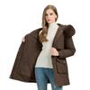 Women's Mid-Length Hooded Parka with Large Fur Collar, Korean Style, Versatile Plus Velvet Thick Down Cotton Jacket.