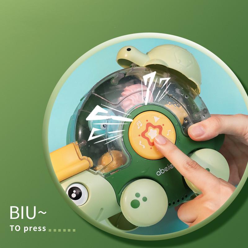 Baby Bath Toy Funny Turtle Rotating Pleasure Children Bathroom Bathing Water Slide Car Water Play Toy Plastic/plasticine Material