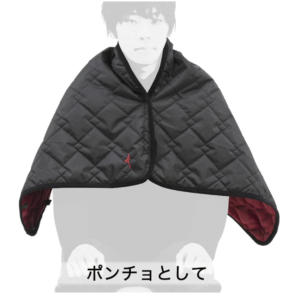 MIZUNO Baseball Fleece Blanket 12JY7X10 09 Black/Red