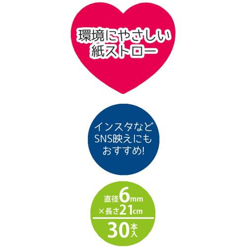 Skater Paper Straws, Ariel Antique Disney Design, 30-Pack, 6mm Diameter x 21cm Length, PST1