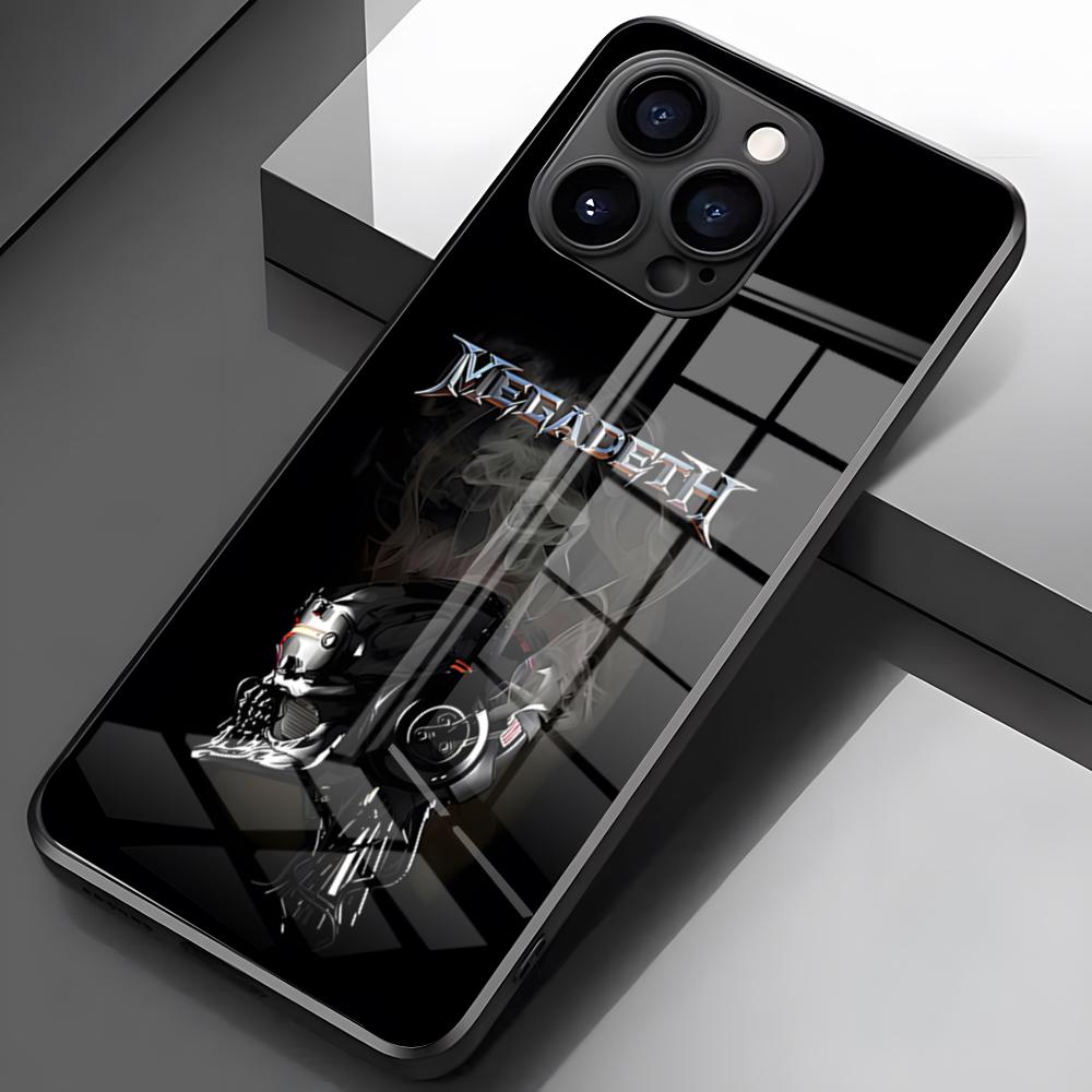 

M-MegadethS Rust In Peace Phone Case For IPhone 17 Pro Max 16 15 14 Pro Max 13 11 X Xs Xr 8 7Plus Glass Cover iPhone 16e
