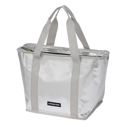 CAPTAIN STAG Insulated Cooler Bag Tote Cooler Bag 10L Capacity Silver Delice UE-656
