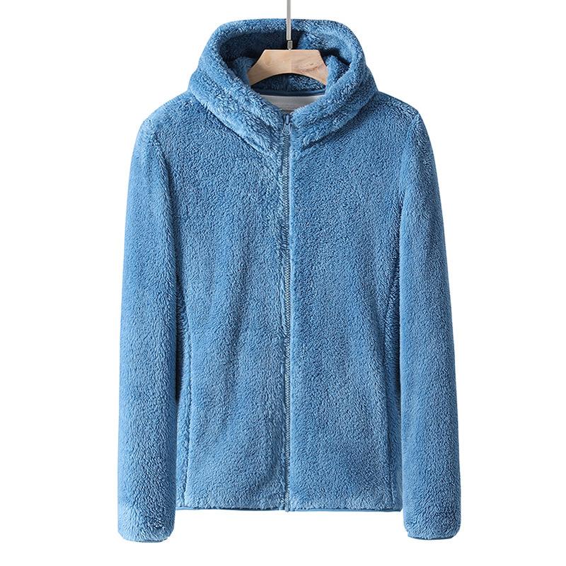 plush hooded jacket