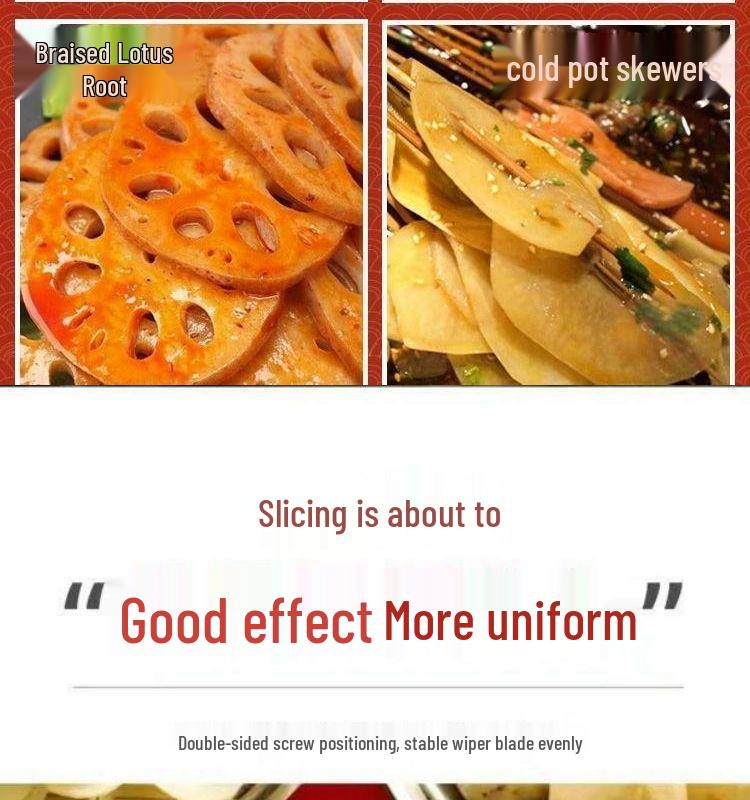 Adjustable Thickness Potato Chip Slicer - Perfect for Hot Pot and Barbecue Kitchens