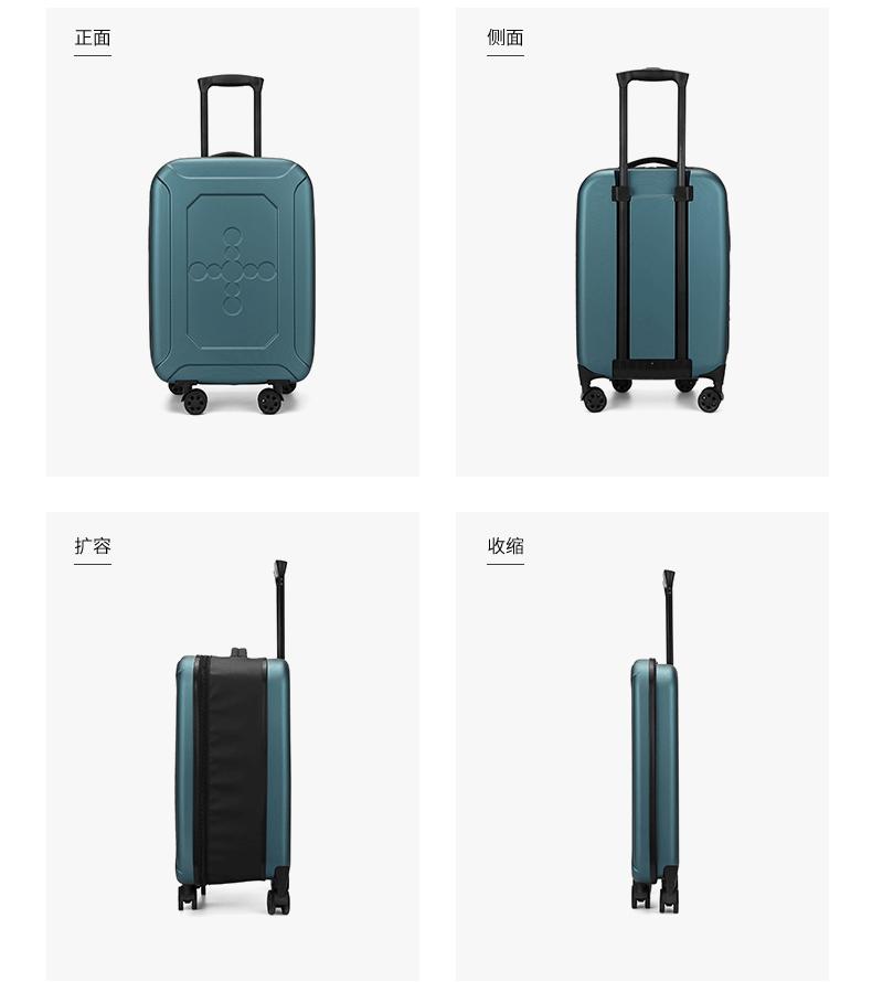 Folding Trolley Bag 20 "24" Luggage Case For Business Travel Lightweight Foldable School Suitcase Fashion Trunk Chrismas Gift