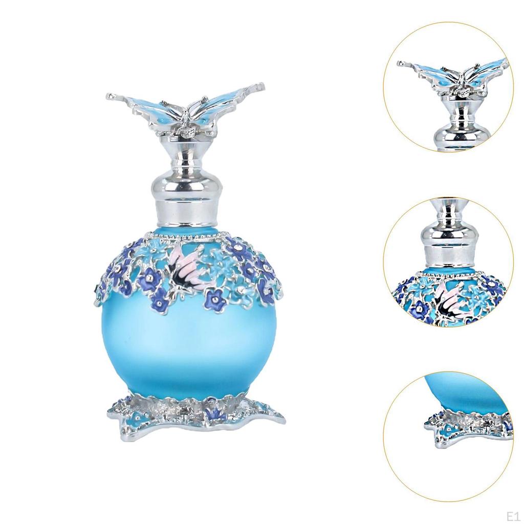 Glass Perfume Bottle 25ml Leakproof Portable Multiuse Essential Oil for Travel Empty Dripping