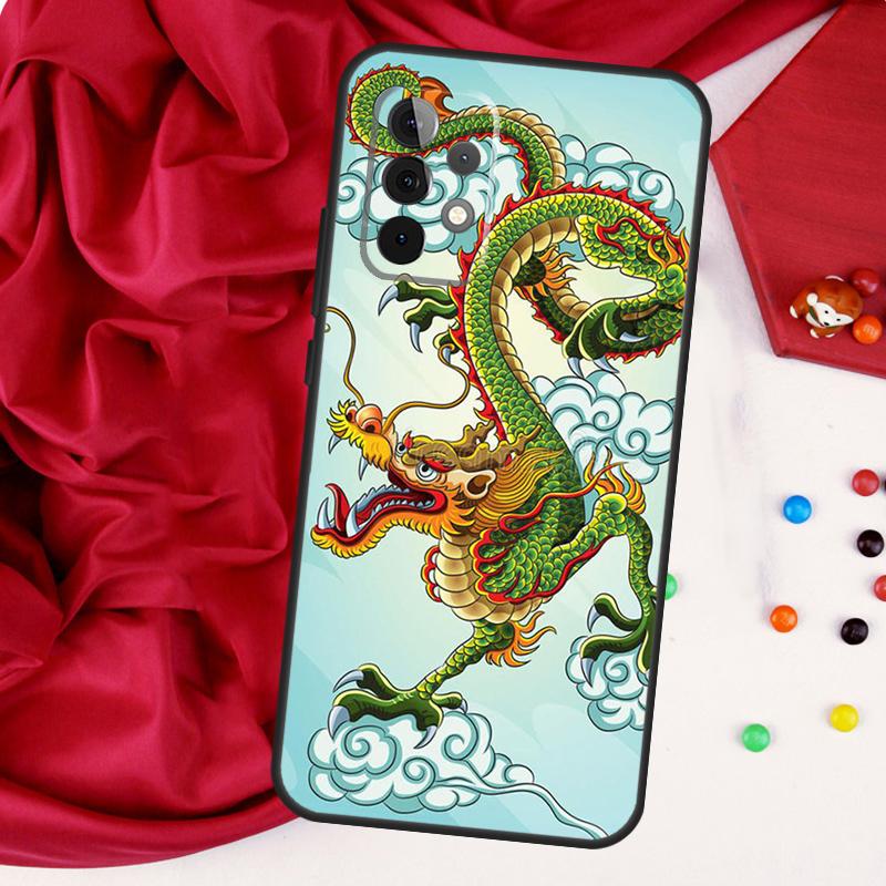 Chinese Dragon For Samsung Galaxy A26 A05 A06 A16 A54 A34 A14 A22 A32 A52 A55 A35 A15 A53 A13 A56 A36 Case