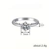 Six-Claw Inlaid Zircon Ring, Engagement Wedding With Jewelry, Fashionable Classic And Elegant