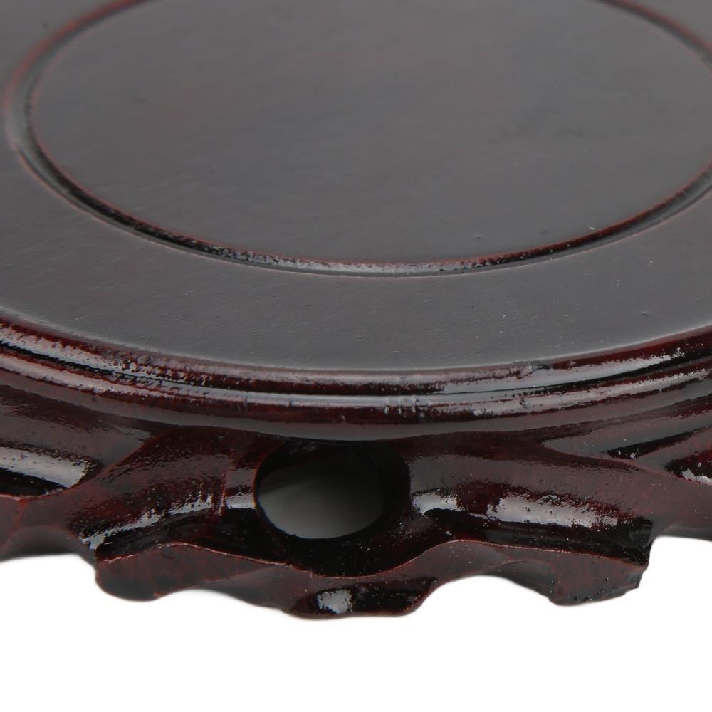Carved Wooden Display Stand Round Wooden Pedestal Base Pedestals Round Wooden Base Home Decoration S