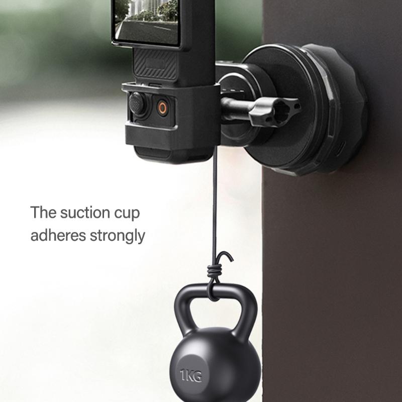 Heavy Duty Magnetic Suction Cup Adapter Base Supports 1kg Weight Capacity 60m Waterproof Rating for Action Camera Use