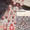 1 Pc 5D Sunflower Nail Stickers Rose Daisy Cherry Blossom Self-adhesive Nail Art Stickers Oil Painting Decorative Sticker