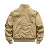 Winter Men's Fleece Cargo Jacket Top Men's Flight Suit Plus-size Coat Men