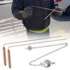 2Pcs Professional Copper Dowsing Rod,Divining Rods with Pendant Copper Divining Rod Sensitive Ground Exploration Tool
