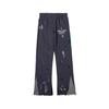 GALLERY DEPT Retro Ink-splashed Letter-printed Double-spliced Trousers Micro-flared Trousers, Men's and Women's Casual Sweatpants