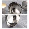 Stainless Steel Ice Cream Cup Food Grade Stemmed Fruit Plate Shorty Salad Bowl  Bar Tableware