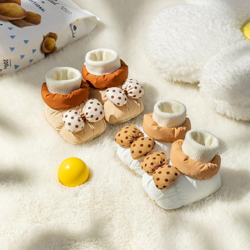 Warm First Walker Fashion Casual Baby Shoes Cartoon Cute Baby Girl Shoe Comfort Soft Soled Boy Shoe Versatile Trendy Cotton Shoe