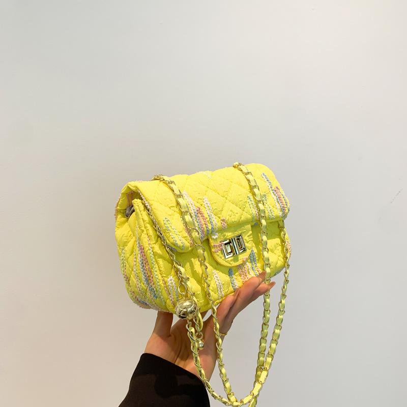 

Fashion women s bag oblique span bag beautiful, simple and trendy personality niche design small bag casual shoulder bag жёлтый