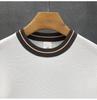 Summer Men's White Striped Short-Sleeve Knit Top