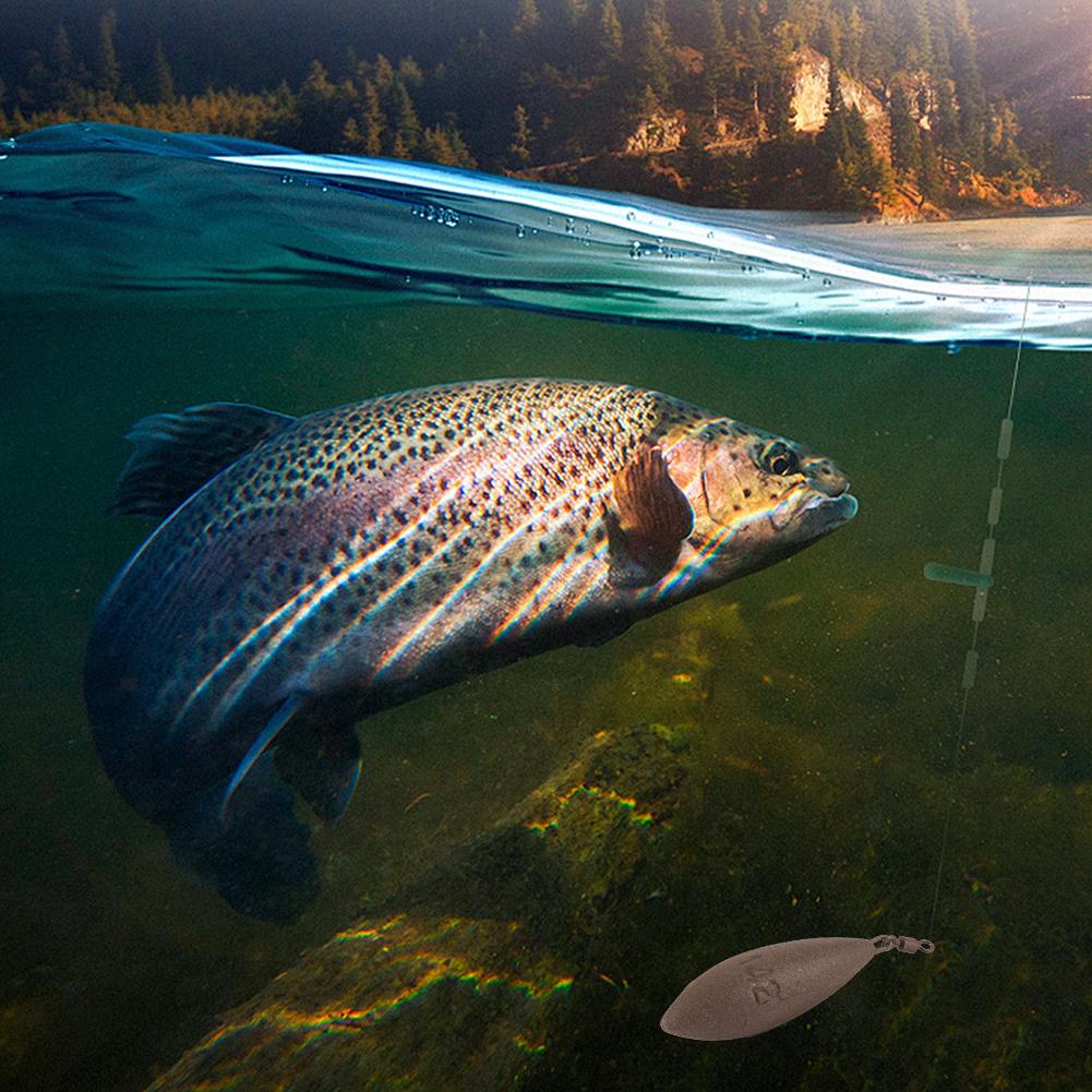 1PC 142G Ouli Fishing Fishing Lead Pendant With Rotating Ring Anti-Hanging Bottom Anti-Winding Lancet Square Lead Pendant