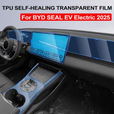 Pre Cut Transparent TPU Film Gear Panel GPS Center Console PPF Protection for BYD SEAL EV Electric 2026 Interior Accessories