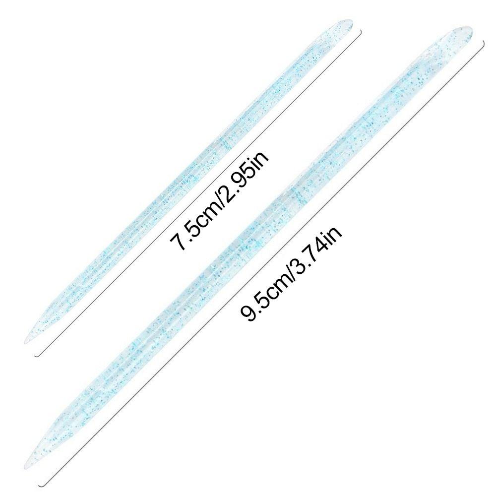 50/100Pcs Reusable Double Head Nail Art Tool Crystal Material Cuticle Remover Tool  Nail Art