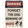 Vintage Metal Sign 8x12 Inch, Funny Wall Decor for Garage