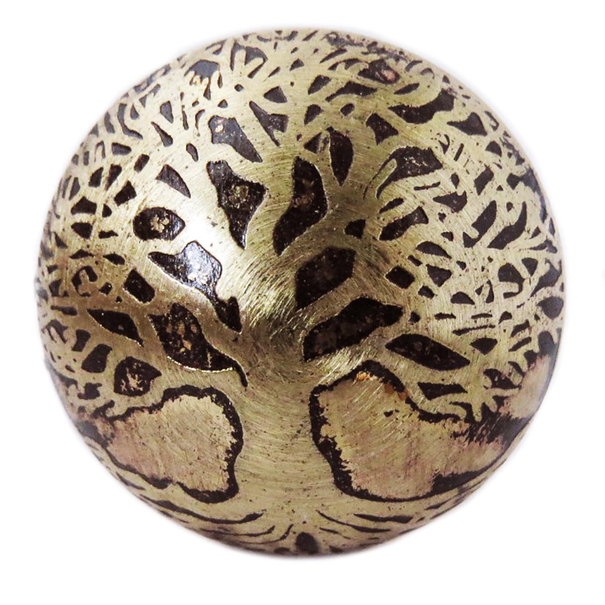 

Les Trésors De Lily [A3112] - Ручка металлическая Tree of Life золотисто-коричневая - 55x35 мм