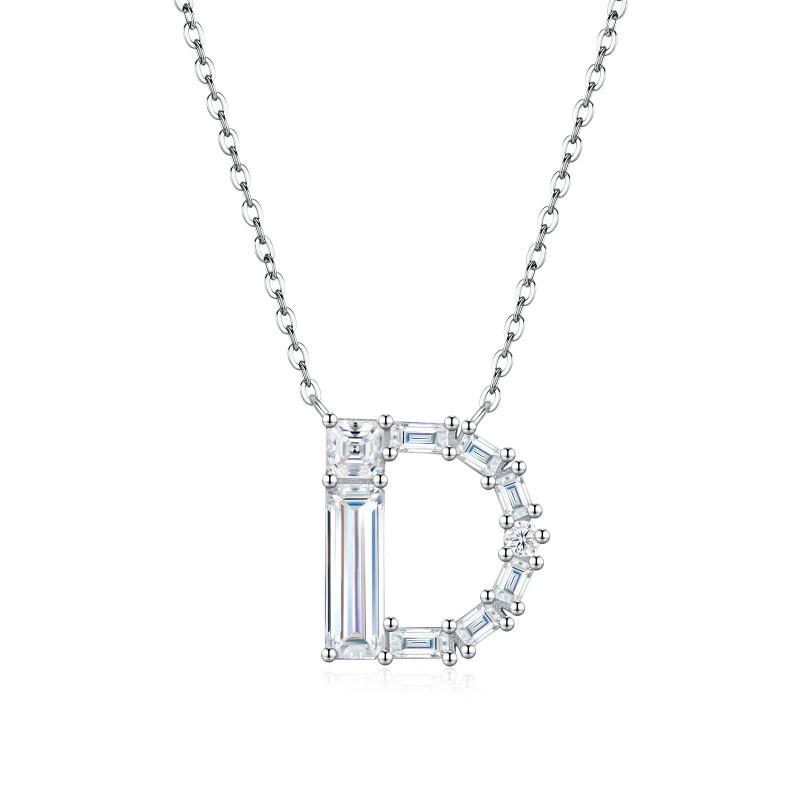 Fashion Luxury Letter Necklace Fade-resistant Moissanite Clavicle Chain Womens Daily Wear