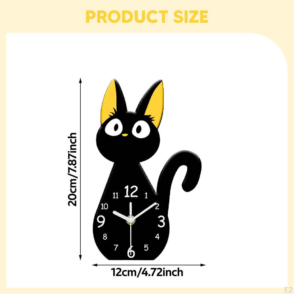 Table Clock Simple Elegant Animal Stylish Silent Decorative Desk Clocks for Living Room