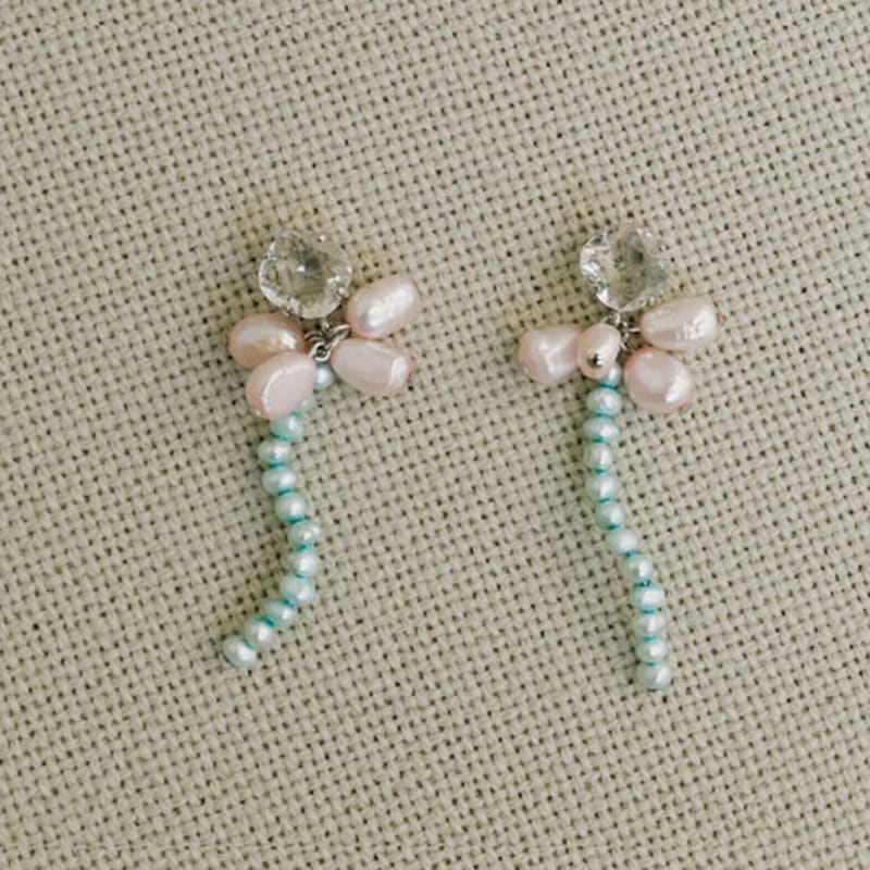 Sophiamor 106 drop Pearl Earrings